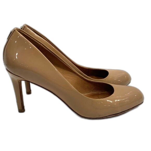 Coach Tan Patent Leather Stiletto Heels - Size 7 - Picture 5 of 7